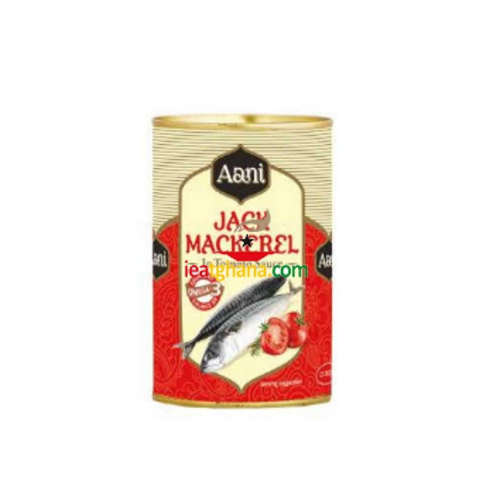 Aani Jack Mackerel in tomato sauce(425g) - Montego's Food Market 