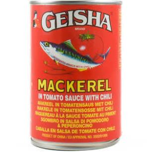 Geisha Mackerel in Tom Sauce Chilli (425g) - Montego's Food Market 
