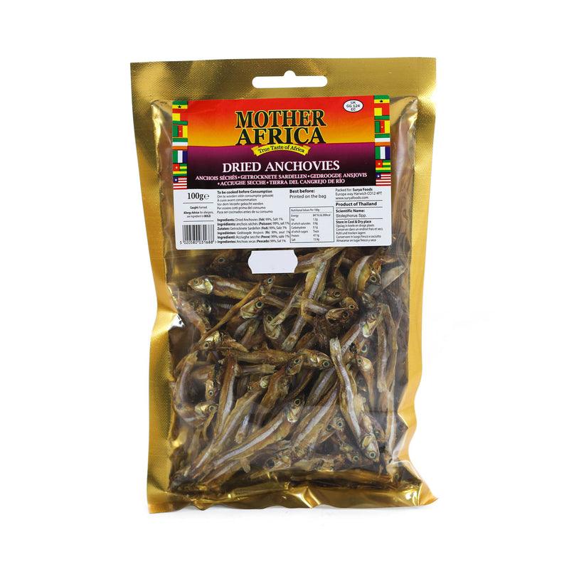 Mother Africa Dried Anchovies (100g) - Montego's Food Market 