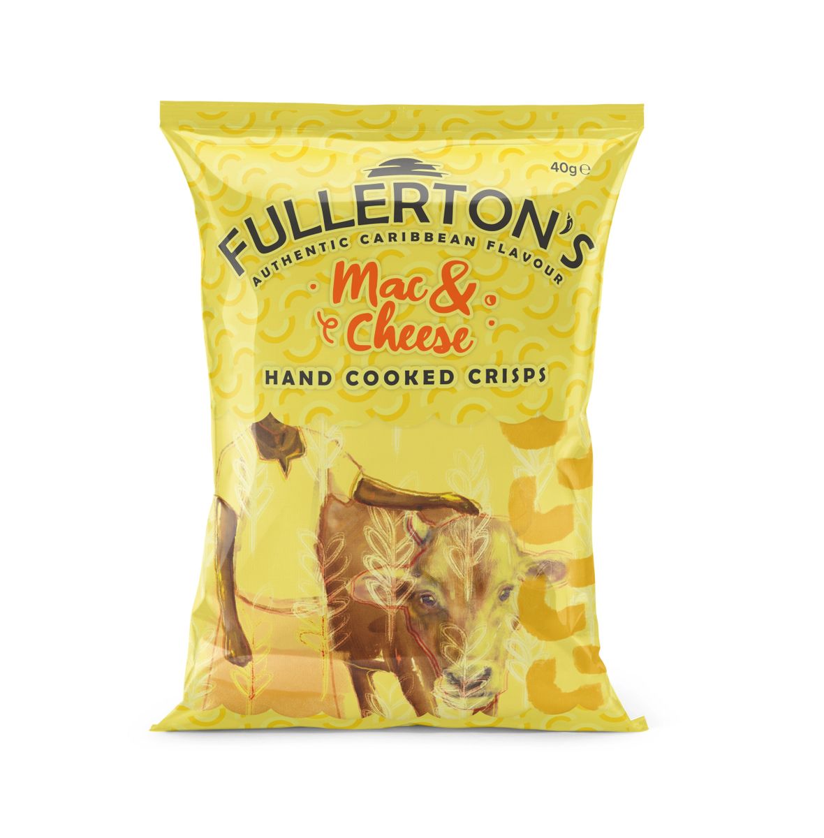 Fullerton's Hand Cooked Crisps  Mac & Cheese Flavour