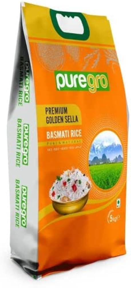 Puregro Golden Sella Basmati Rice (5kg)