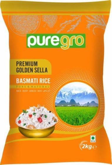 Puregro Golden Sella Basmati Rice (2kg)