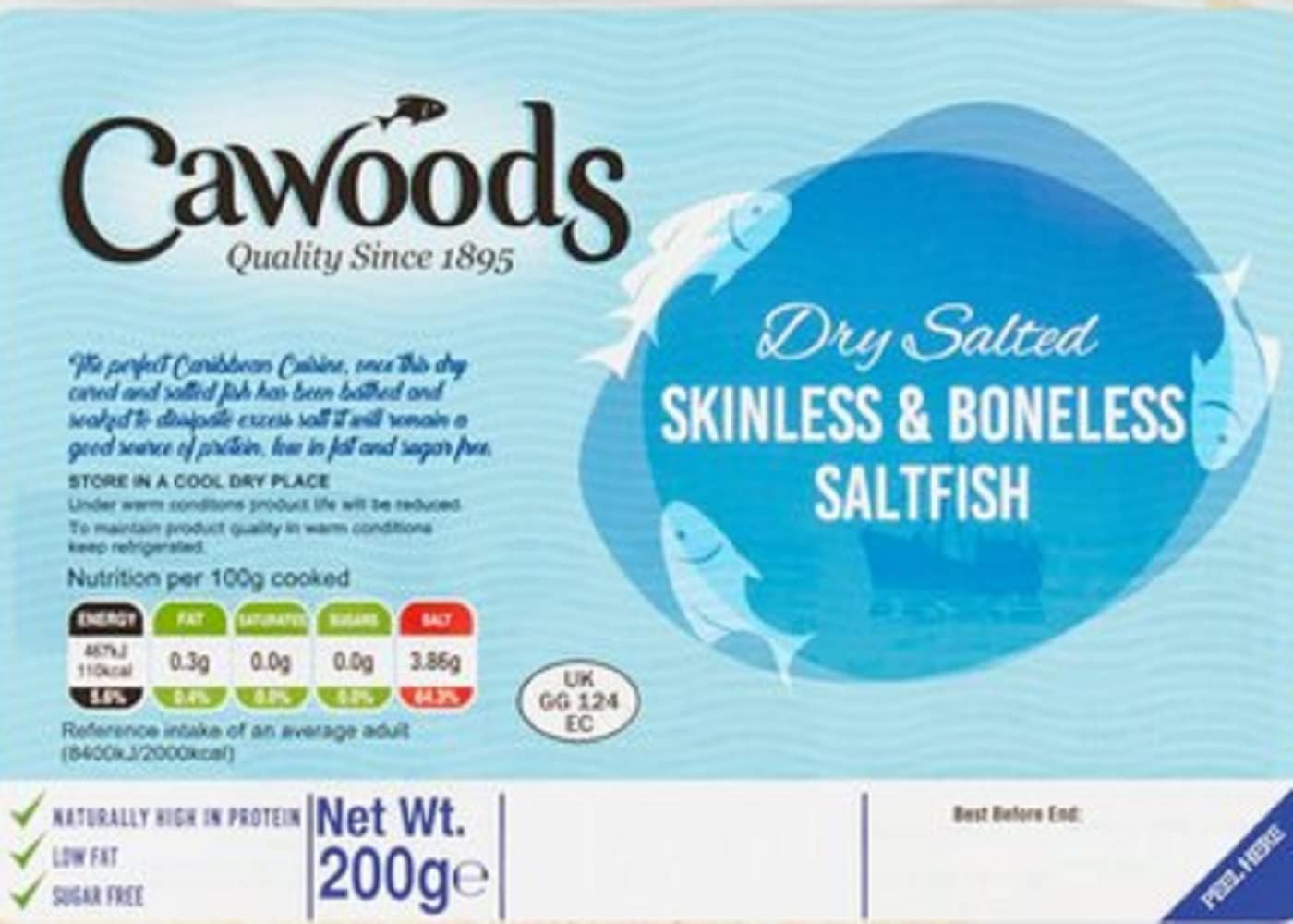 Cawoods Skinless & Boneless Saltfish (200g)