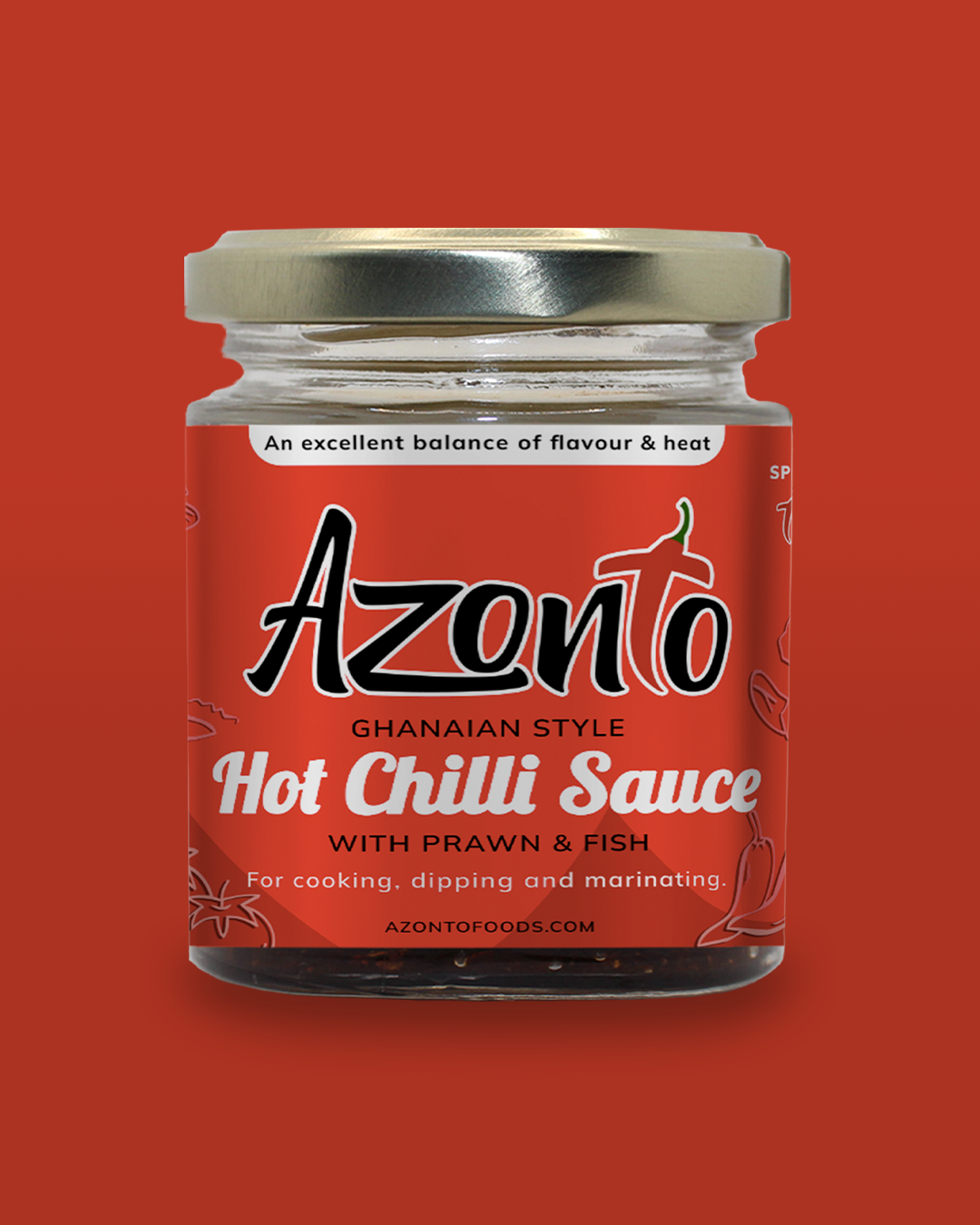 Azonto Ghanaian Style HOT Chilli Sauce With Prawn & fish