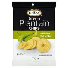 Grace Salted Green Plantain Chips (85g) - Montego's Food Market 