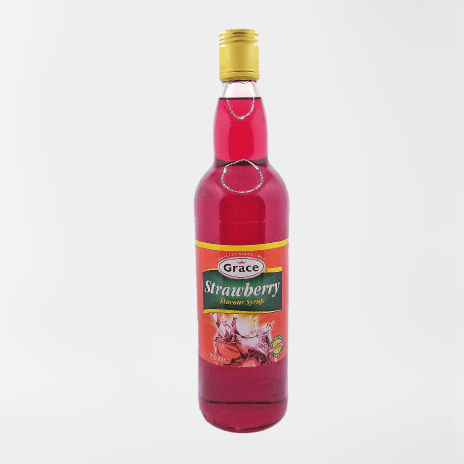 Grace Strawberry Syrup (750ml) - Montego's Food Market 