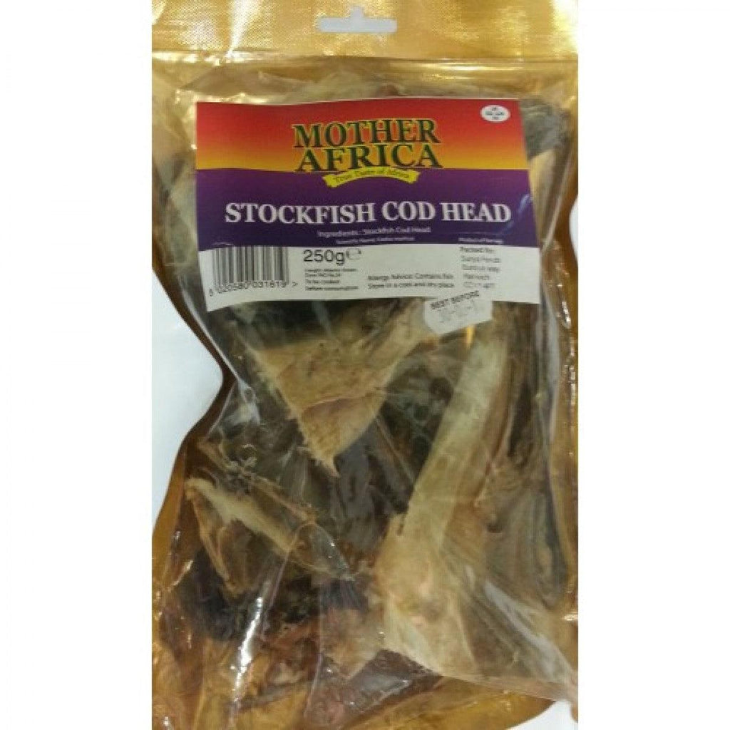 Mother Africa Stockfish Cod Heads (500g) - Montego's Food Market 