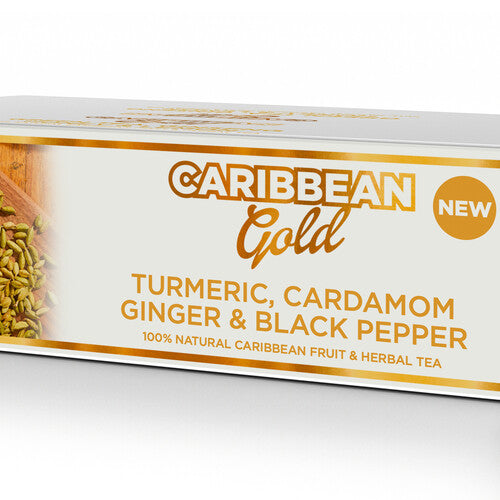 Caribbean Gold Turmeric, Cardamon, Ginger & Black Pepper Tea