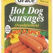 Grace Hot Dog Sausages Hot & Spicy (400g)