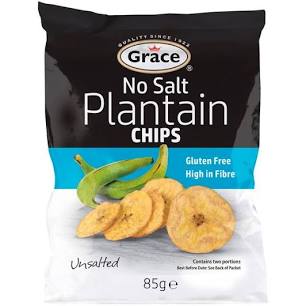 Grace No Salt Plantain Chips (85g)