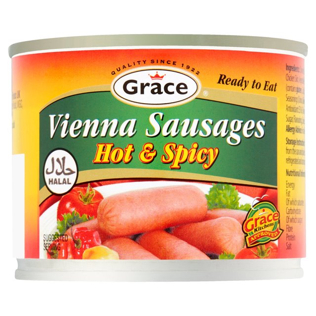 Grace Halal Vienna Hot & Spicy Sausages (200g)