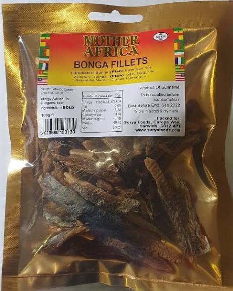 Mother Africa Bonga Fillets (100g)