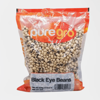 Puregro Black Eye Beans (500g) - Montego's Food Market 