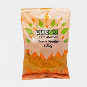 Puregro Hot Madras Curry Powder (100g) - Montego's Food Market 