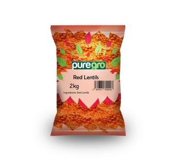 Puregro Red Split Lentils (1.5kg)