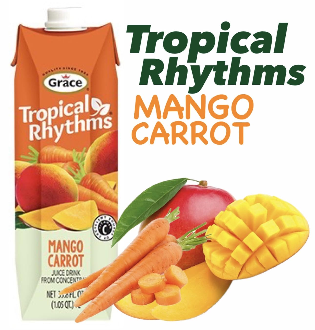 Grace Tropical Rhythms Mango & Carrot 1 litre