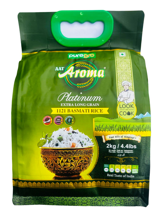 Puregro Aroma Long Grain Basmati Rice (2kg)