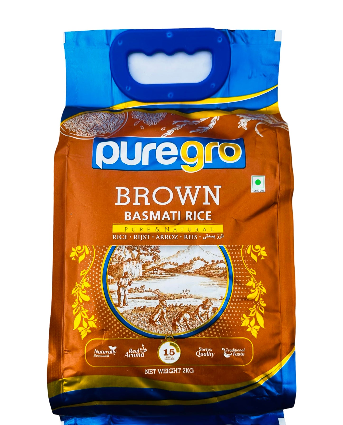 Puregro Brown Basmati Rice (2kg)