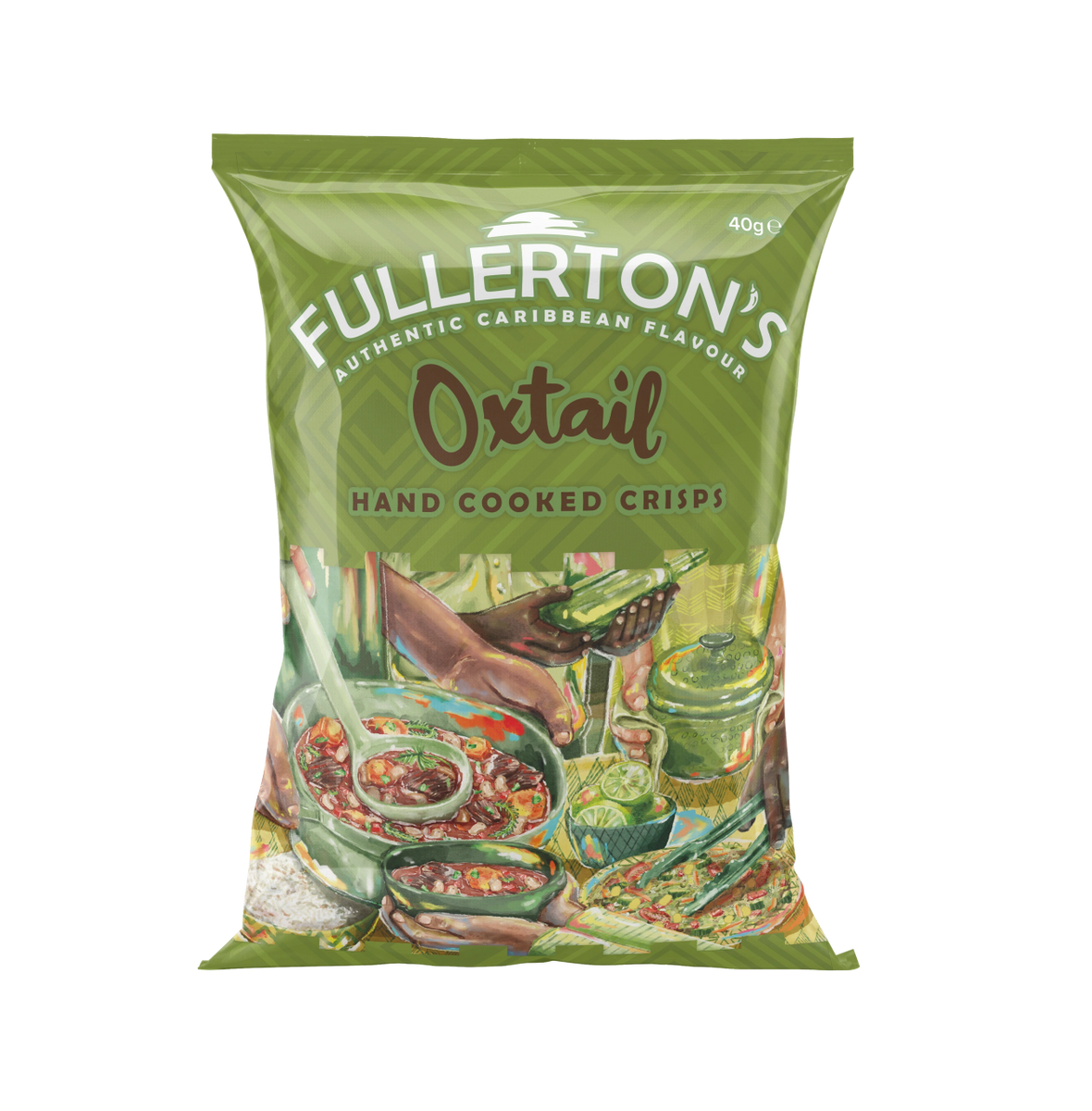 Fullerton's Hand Cooked Crisps  Oxtail Flavour (40g)