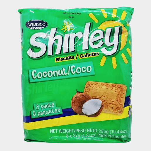 Shirley Coconut Snack Packs (8 x 37g) - Montego's Food Market 