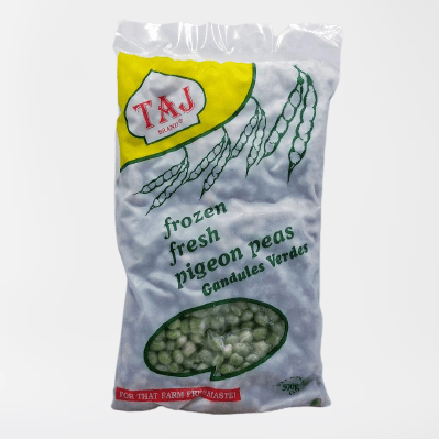TAJ Fresh Green Pigeon Peas (500g) - Montego's Food Market 